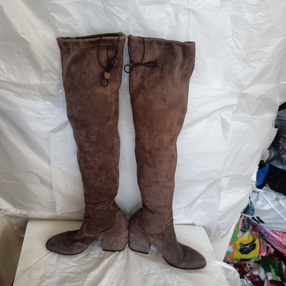 Stretch Suede Over The Knee Sesto Meucci Boots Made in Italy size 9 - Picture 14 of 16